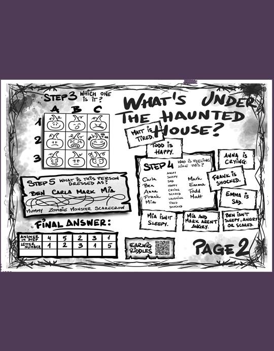 Haunted Escape Room Riddles HAUNTED HOUSE A1 ESCAPE ROOM | Earwig Riddles